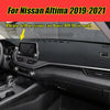 Nissan Altima Dashboard Cover Black Leather Protector Pad Mat (2019–2021)
