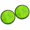 Honda Kawasaki 2 x Round Motorcycle Front Fork Reflectors