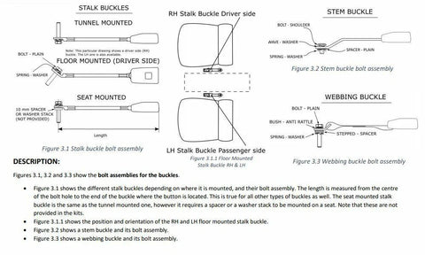 Toyota Hilux Surf LN131V (1992-1999) 5 Door Station Wagon Rear Seat Belt Kit