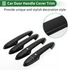 Honda Fit Jazz GK5 GP5 (2014-2018) Black Smart Car Door Handle Cover Trim