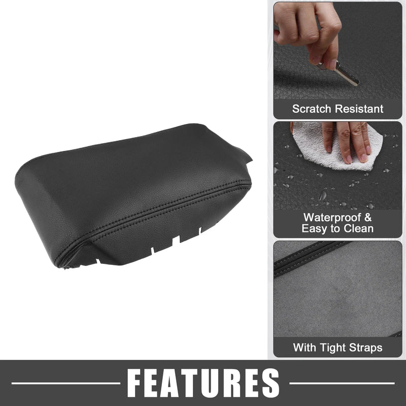Honda Civic Black Car Auto Armrest Protector Cover Pad (2016-2021)