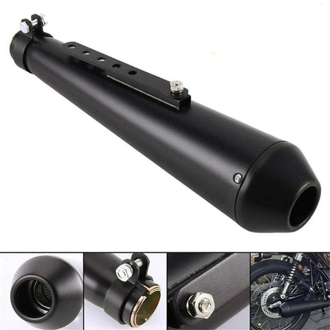 Universal Motorcycle Cafe Racer Tapered Exhaust Pipe Muffler Bracket