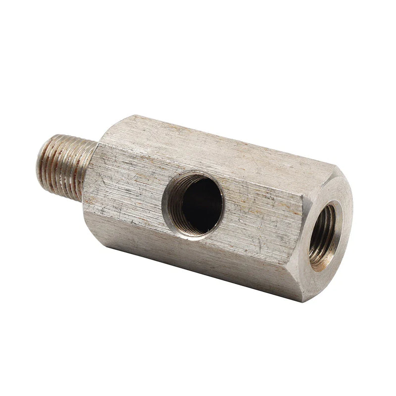 Turbo Supply Feed Line Gauge 1/8" NPT Oil Pressure Sensor Tee Adapter