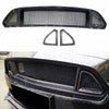 Ford Mustang 2015-2019 Real Carbon Fiber Front Upper Mesh Grille R Style