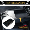 Chevy Silverado GMC Sierra Black Blue Full Center Console Organizer Tray