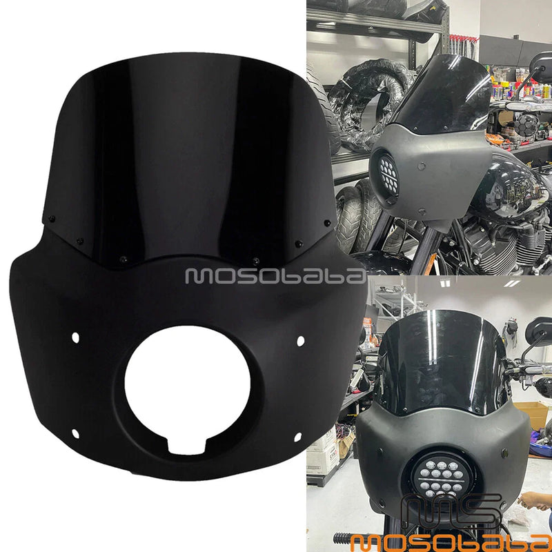 Harley Softail Street Bob FXBB FXST Headlight Fairing Club Style (2018-2022)