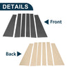 Toyota Sienna (2011-2020) Carbon Fiber Black 6 Pcs Door Pillar Window Trim