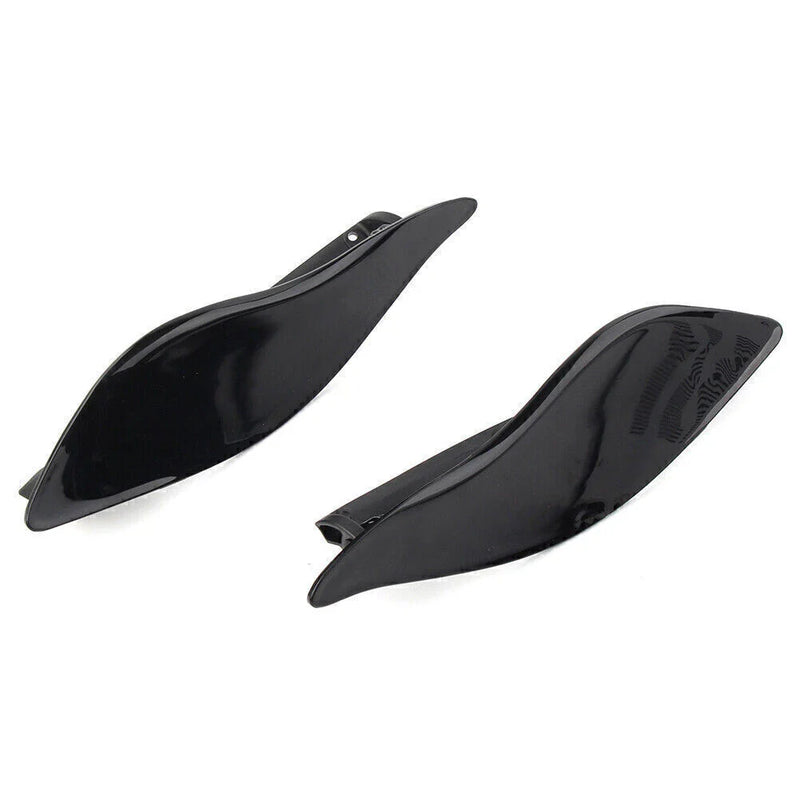 Harley Batwing Street Glide Adjustable Black Fairing Air Deflectors (2006-2023)