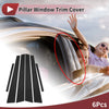 Acura TL Black 6 Pcs Car Door Pillar Window Trim (1999-2003)