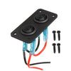 Car Boat Marine RV Truck Rocker Switch Panel with Blue LED Light