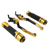 BMW S1000R S1000RR Gold Extendable Brake Clutch Lever Grip Set (2010-2023)