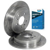 Ford Falcon Drilled+Slotted Rear Disc Rotors (1998-2002)