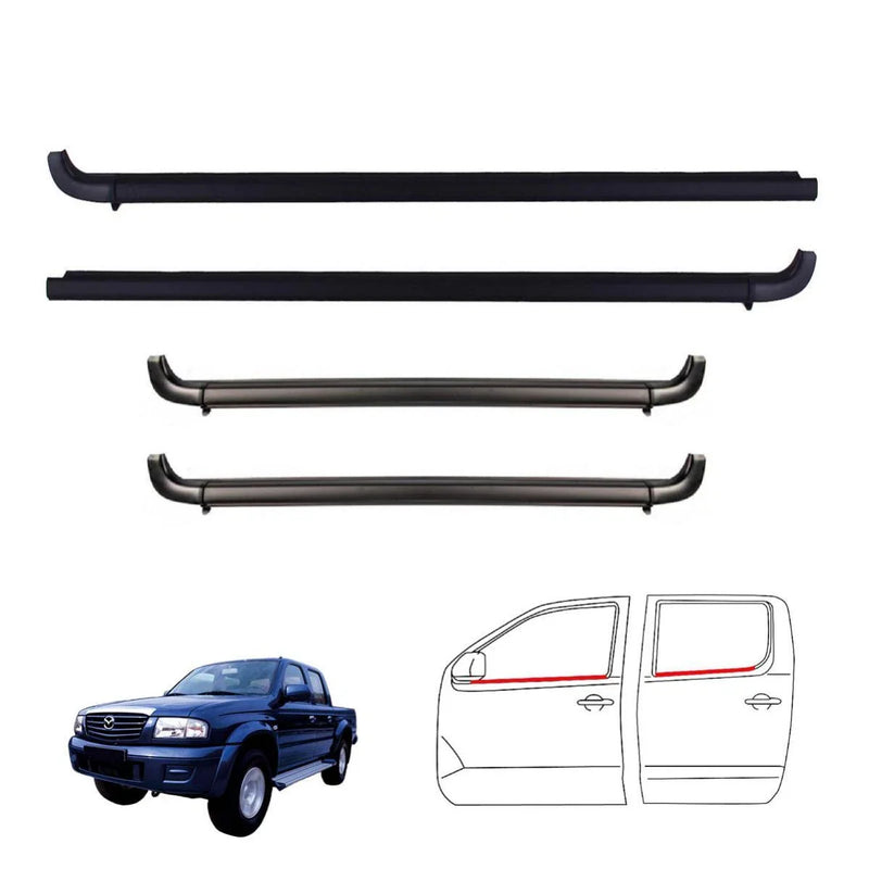 Outer Weatherstrip 4 Door Belt Rubber Fit Mazda Bravo B2600 B-Series UTE 1998-06