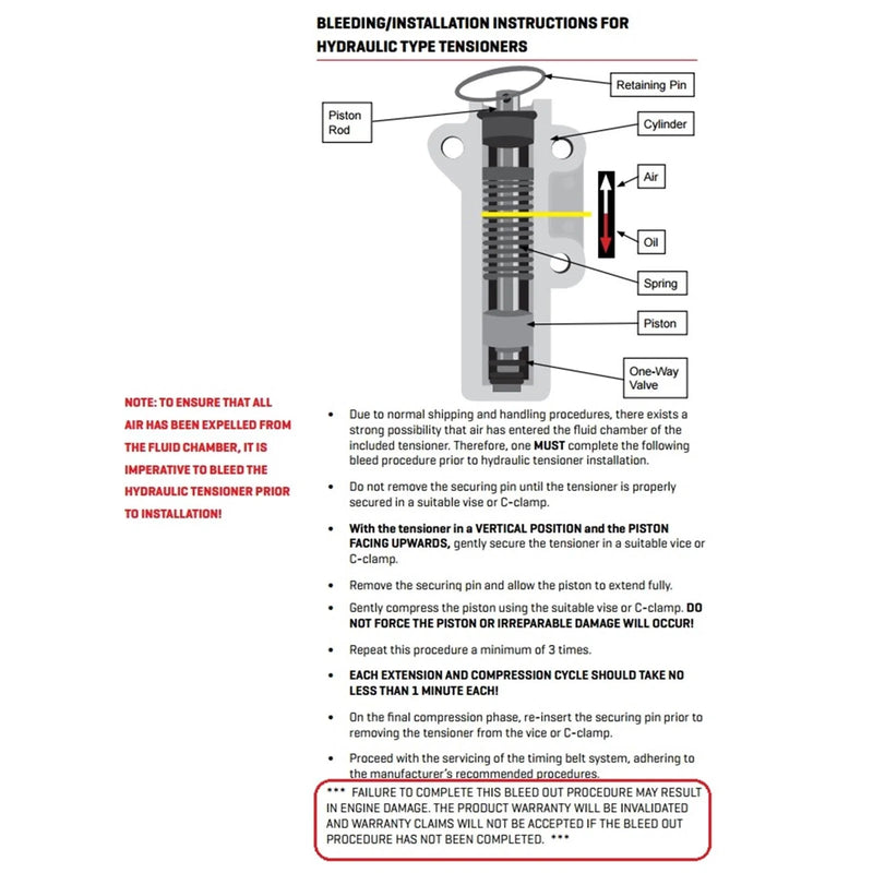 Kia Sorento BL V6 3.5L Hydraulic Auto Tensioner (2003 - 2007)