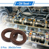Make Model Oil Seal / 20x32x7mm / Rotary Shaft Seal FKM Rubber 2 x Brown