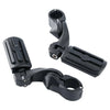 Harley 1-1/4" Matte Short Angled Highway Engine Guard Footpegs