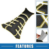 Universal Motorcycle Gas Tank Decal 7.80x5.63 Tank Sticker Black Yellow