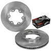 Toyota Hiace KDH / TRH 200 2 x Front Disc Rotors + Brake Pads (2005–2012)