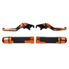 Honda CB1100 CB1300 Orange Extendable Brake Clutch Lever Grip Set (2013-2023)
