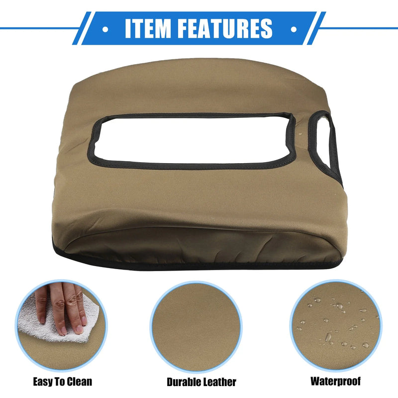 GMC Sierra 2014-2017 Deep Brown Armrest Protector Cover Pad