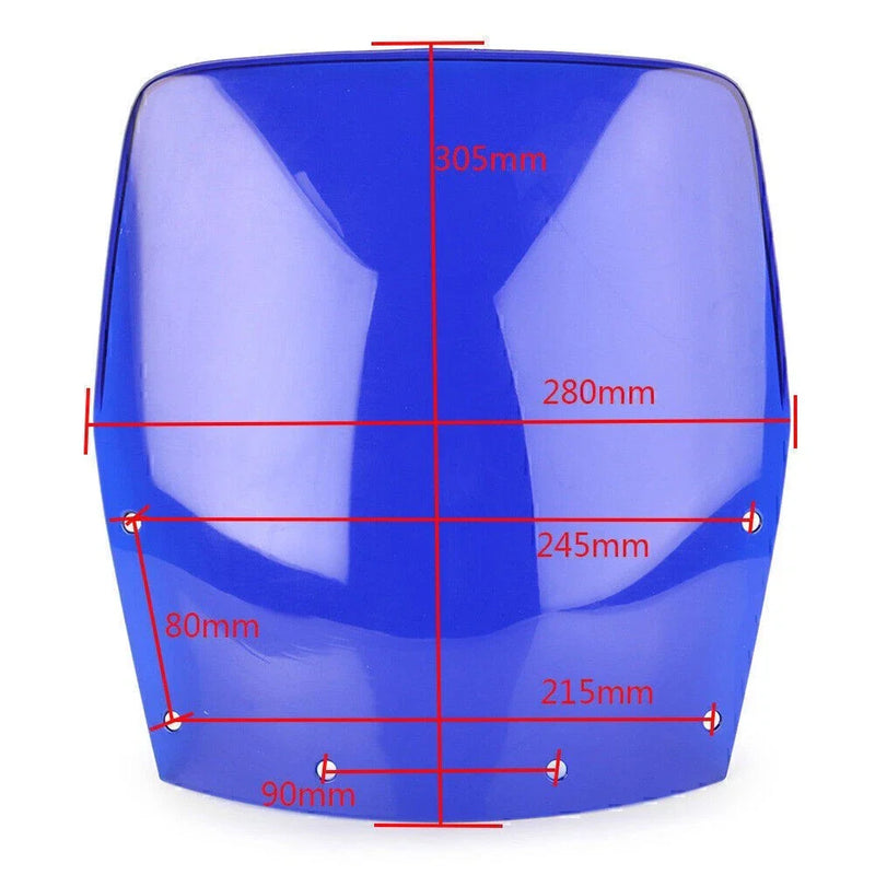 Kawasaki Ninja EX 250 Clear Front Windshield (1988-2007)