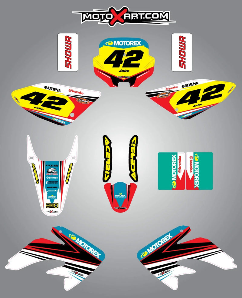 Honda CRF 80 (2011-2015) STRIKE Style Stickers Custom Graphic Kit