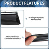 Ford Explorer 2020 Side Window Vent Visors Black 1 Set Window Deflectors