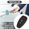 Ford 3 Button Car Key Silicone Black & Red Key Fob Cover