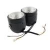 Motorcycle Dirt Bike Street Fighter Universal Twin Headlight Dual Lamp