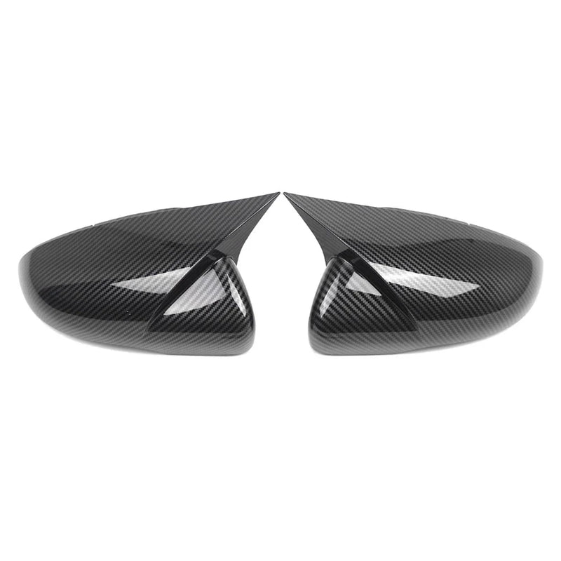 VW Golf MK6 Carbon Fiber Black Side Mirror Cover Caps (2009-2013)