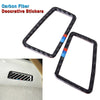 BMW E90 2007-2013 Carbon Fiber M Stripe Dashboard Air Vent Outlet Cover Trim