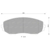 Suzuki Grand Vitara Front Disc Brake Pads Set (2005-2014)