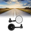 Motorcycle M8 / 1 Set / Rear View Mirrors Handlebar Mirror Black Aluminum