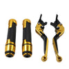 Kawasaki ZX10R Gold Extendable Brake Clutch Levers Grip Set (2016-2023)