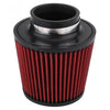 Universal Cold Air Intake System 76mm Red Air Filter & Clamp