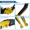 Honda CBR600RR (2003-2019) Gold Black Adjustable Brake Clutch Levers