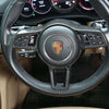 Porsche Macan Real Carbon Fiber Steering Wheel Frame Cover Overly Fit