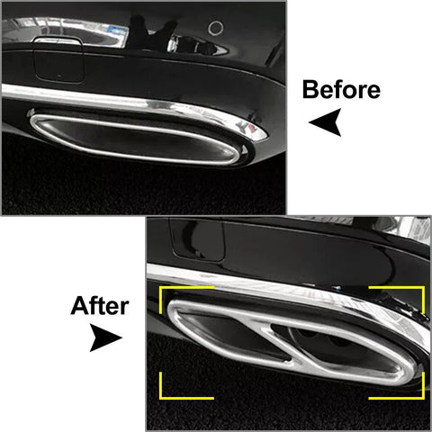 Mercedes Benz S Class Exhaust Muffler Tip Tailpipe Cover (2018)