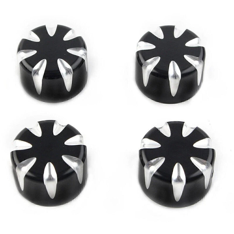 Harley 883 4 x Motorcycle Engine Screw Topper Cover Head Bolt Caps Black