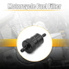 Motorcycle Hose 8mm Dia Aluminum Alloy Fuel Filter Cleaner Black