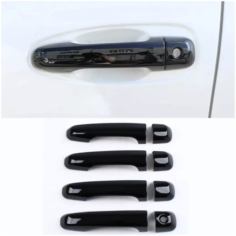 Toyota Land Cruiser Prado Glossy Black Door Handle Cover Trim (2010-2019)