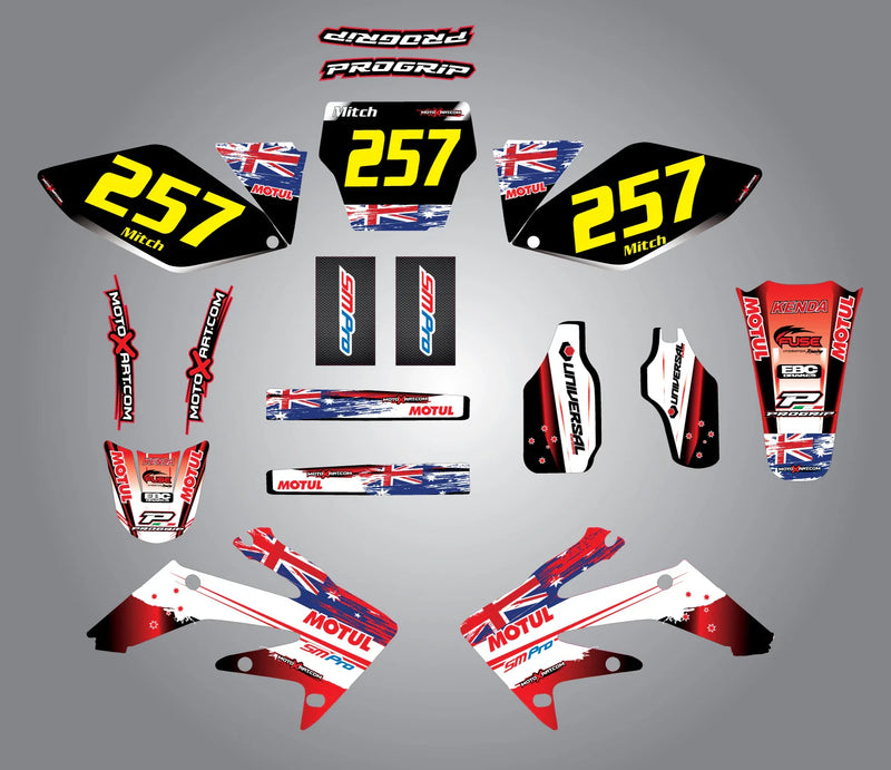 Honda CRF 250 Custom Graphic Kit - Aussie Pride (2006-2009)