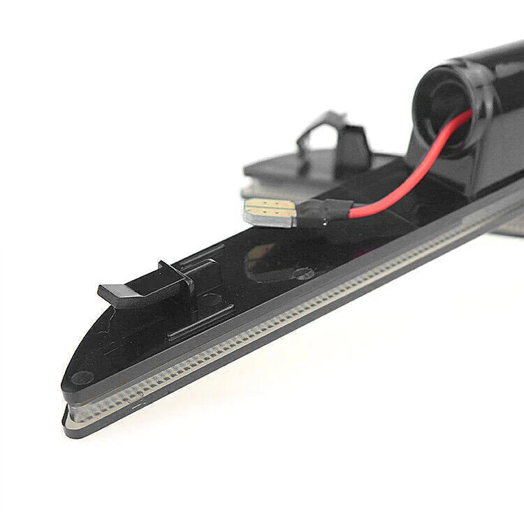 Ford Mustang Rear Smoked & White LED Bumper Side Marker Lights (2015-2023)