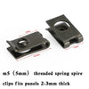 Sheet Metal Trim Clamps 50 x M5 Galvanized Snap Nuts (No Year Specified)