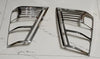 Suzuki Grand Vitara (2006-2013) 2 x Chrome Rear Tail Light Lamp Cover Trim
