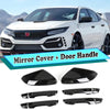 Honda Civic Side Mirror Cover Cap & Smart Door Handle Cover (2016-2021)