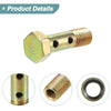 Motorcycle 2 x M8x1.25 32mm Hollow Bolt Screw with Washer Set