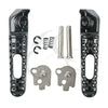 Honda CBR1000RR Black Rear Passenger Foot Pegs Set (2004-2007)