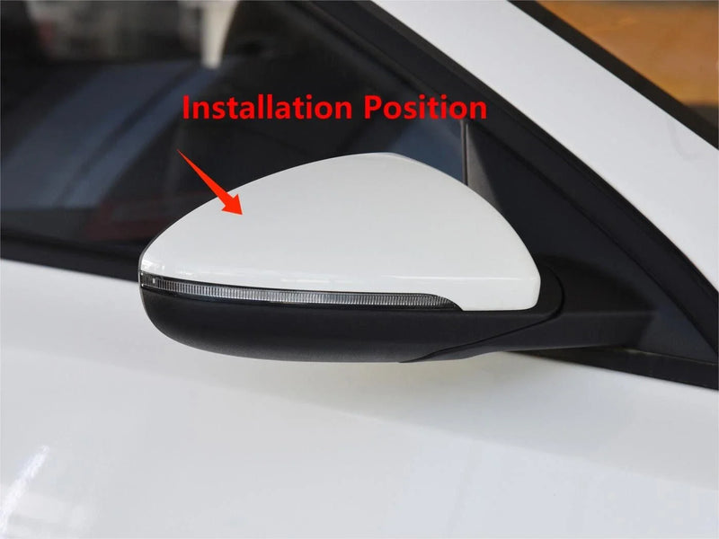 Kia Forte K3 2 x Chrome Rearview Mirror Lamp Side Lid Cover Trim (2019-2021)
