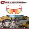 1 x Motorcycle Riding Goggles Red Lens Red Frame PC Cycling Sunglasses
